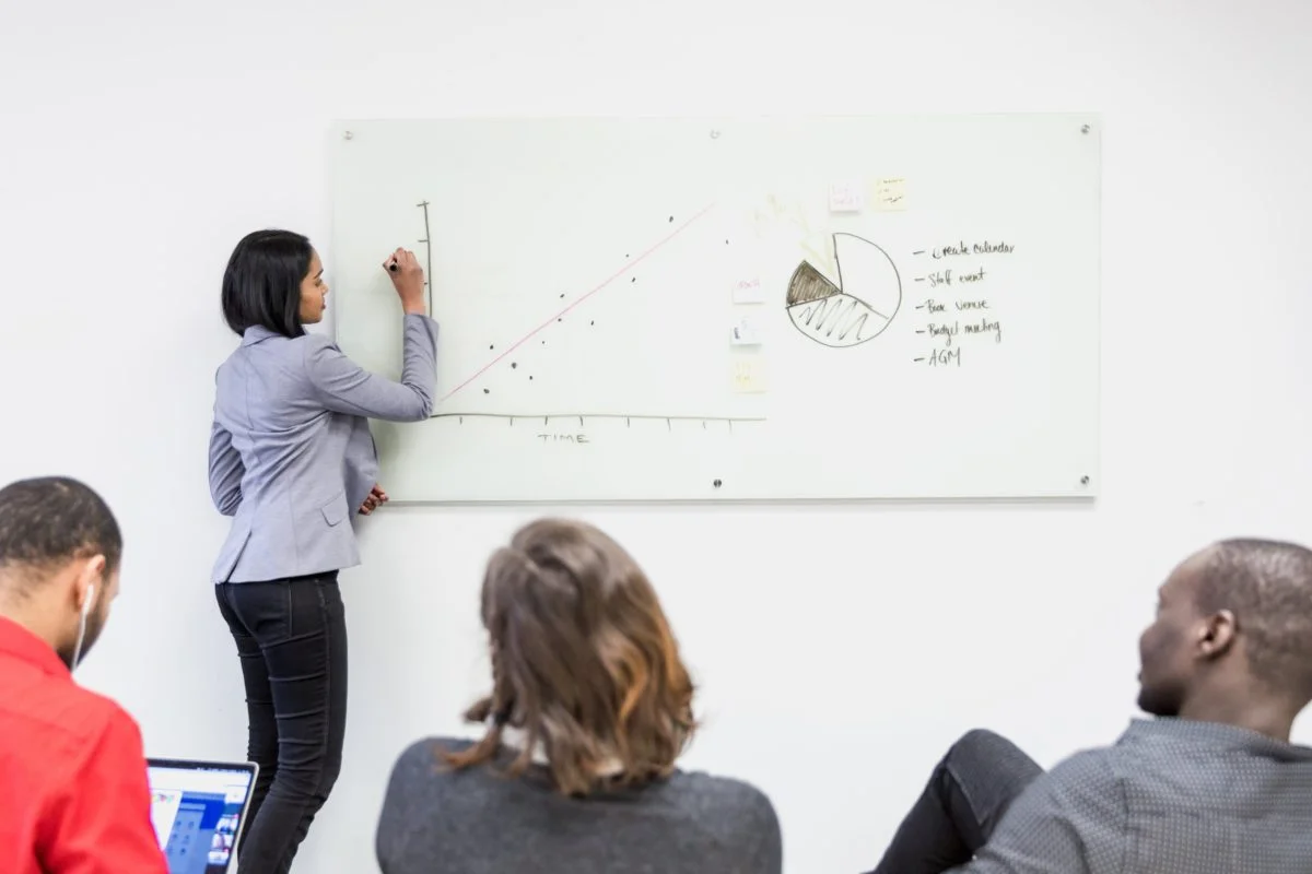 Whats hot in Content Marketing? Teil 2 Quelle: https://burst.shopify.com/photos/girl-presents-on-whiteboard?q=Content+marketing, Photo by: Matthew Henry
