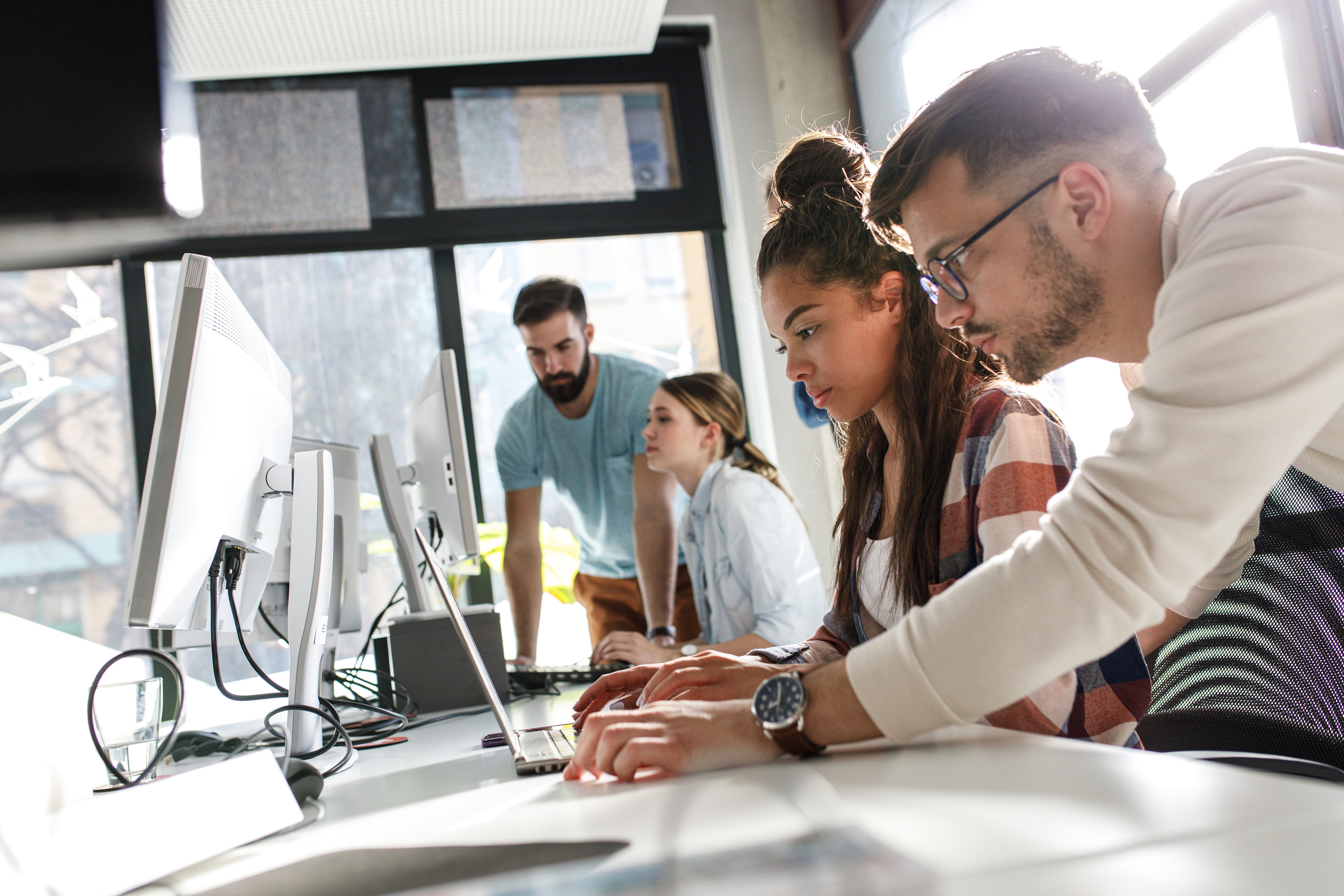 Small and autonomous teams form the backbone of agile business development.