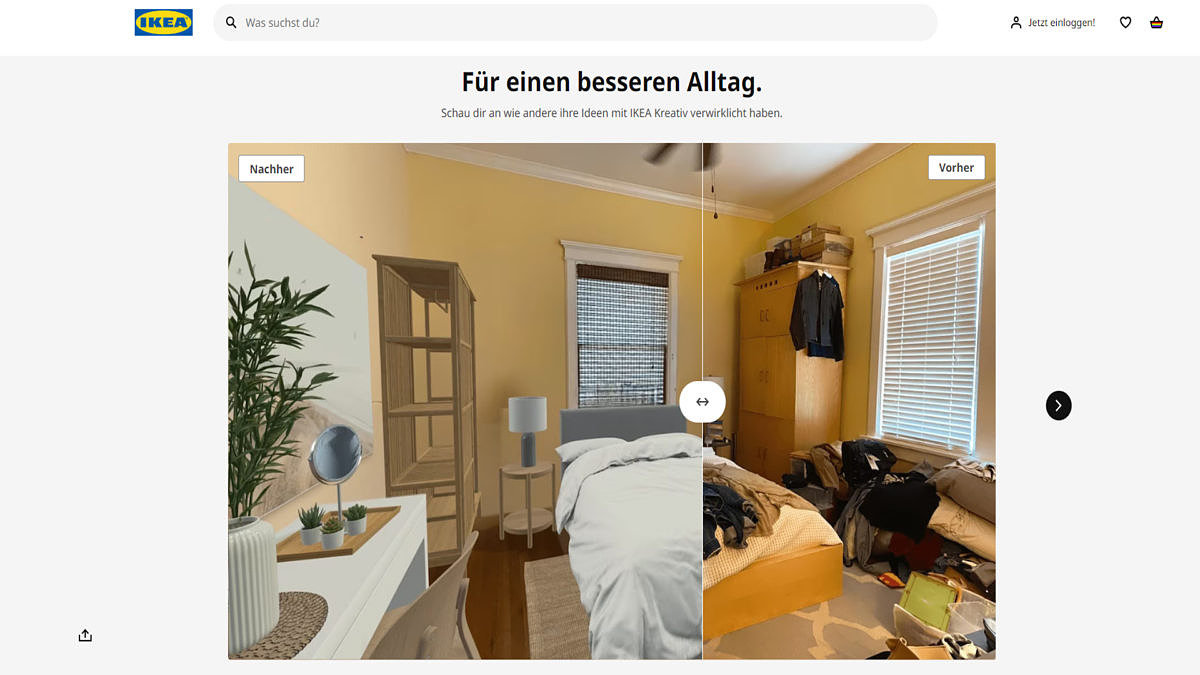 IKEAs 3D-Raumplaner „IKEA Kreativ“ „IKEA Kreativ“ ist Teil von IKEAs AR-Marketing.