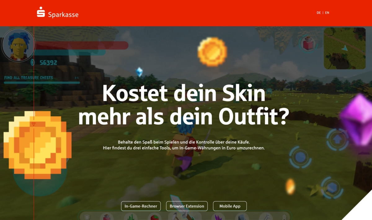 Deutscher Digital Award 2024 Screenshot Sparkasse