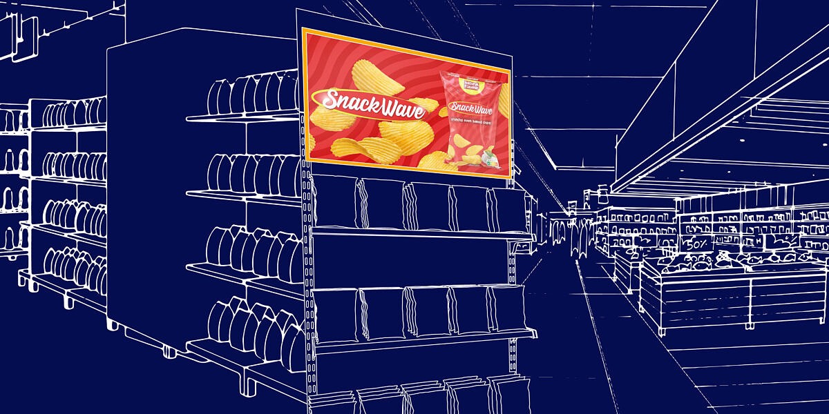 Retail Media Masterclasses by Scala Example image for retail media in a supermarket