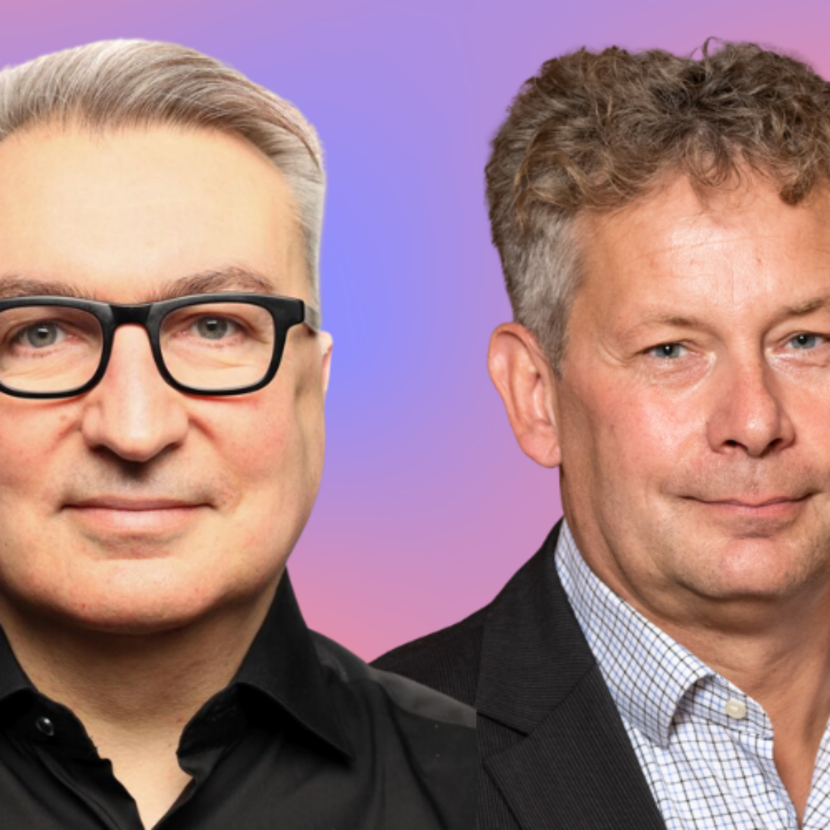 portrait of Thomas Mosch (Director Conference at DMEXCO) and Dirk Freytag (President of BVDW) 