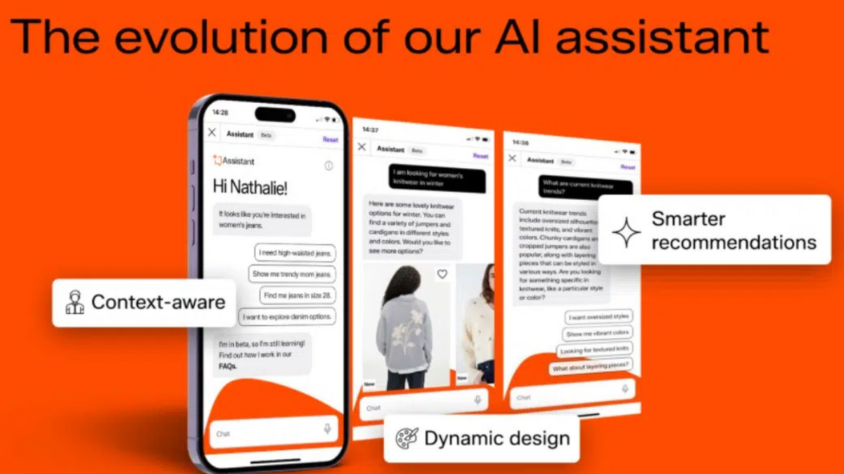 Screenshot of Zalando’s AI Fashion Assistant 