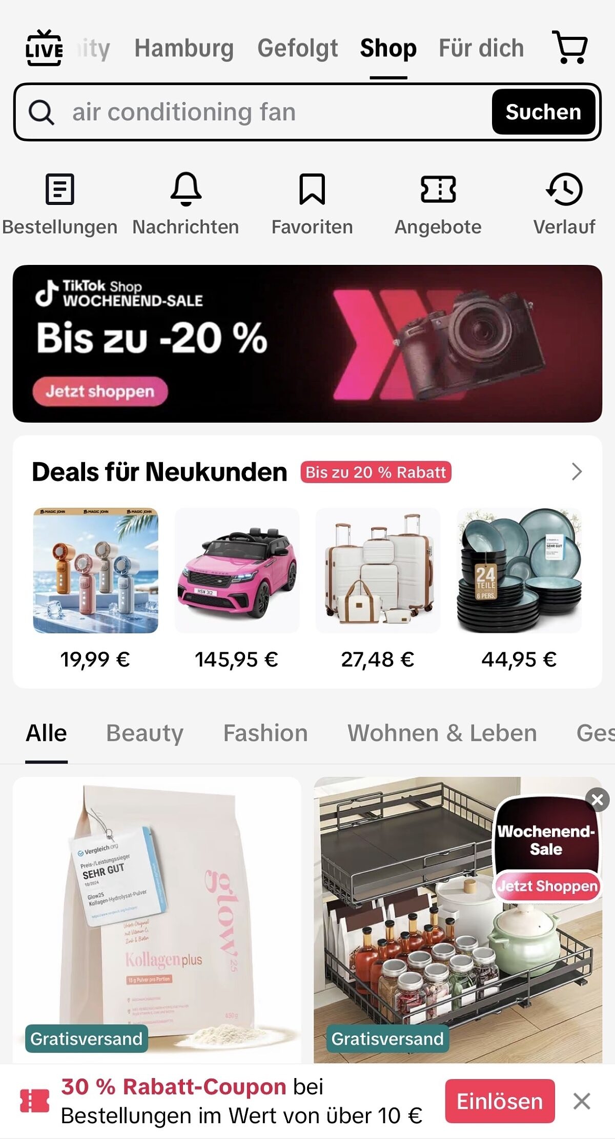 Screenshot from TikTok Shop 