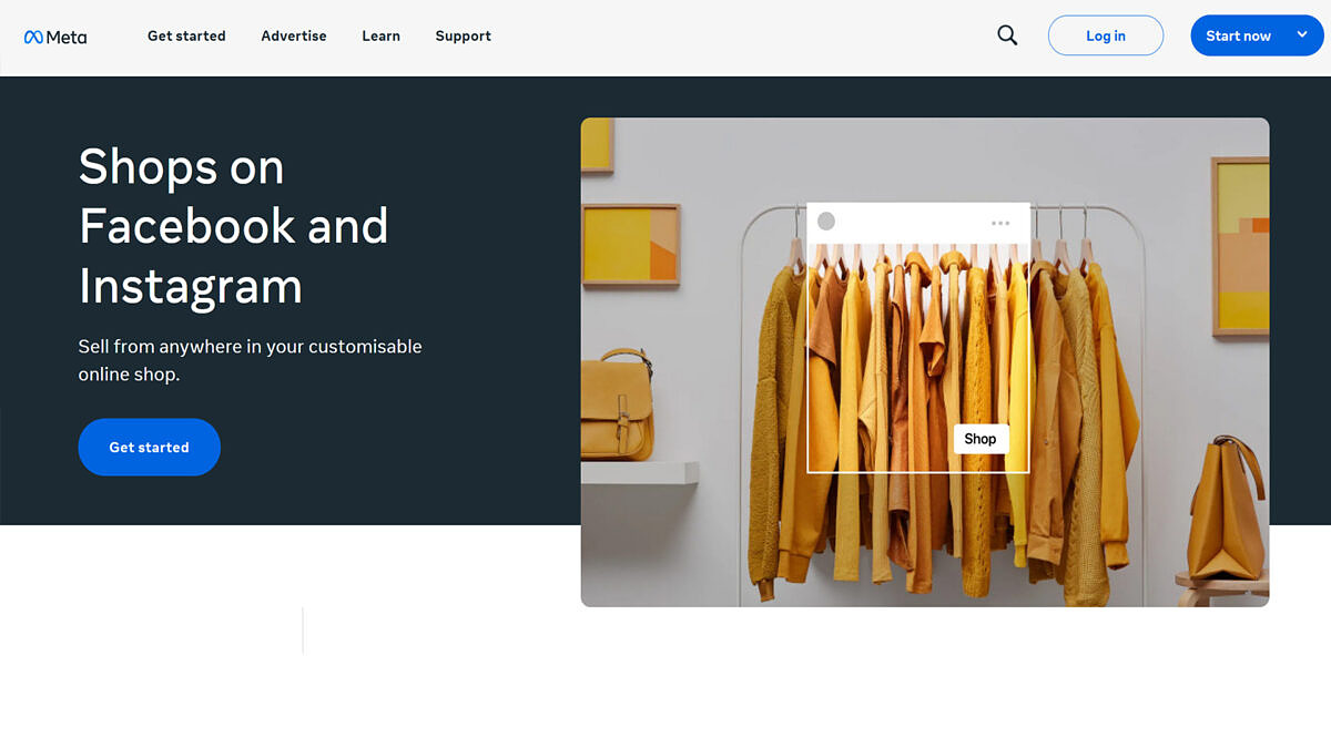 Screenshot von den Social-Commerce-Plattformen Instagram und Facebook