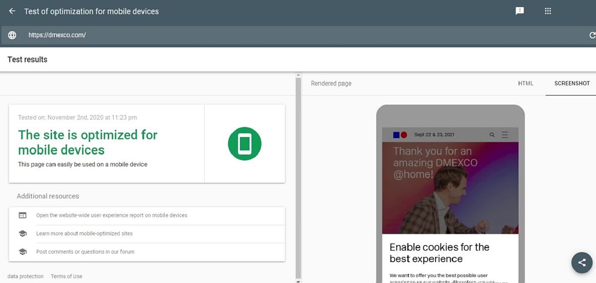 Mit der Search Console lässt sich leicht überprüfen, ob Google eine Website als mobile-friendly einschätzt.